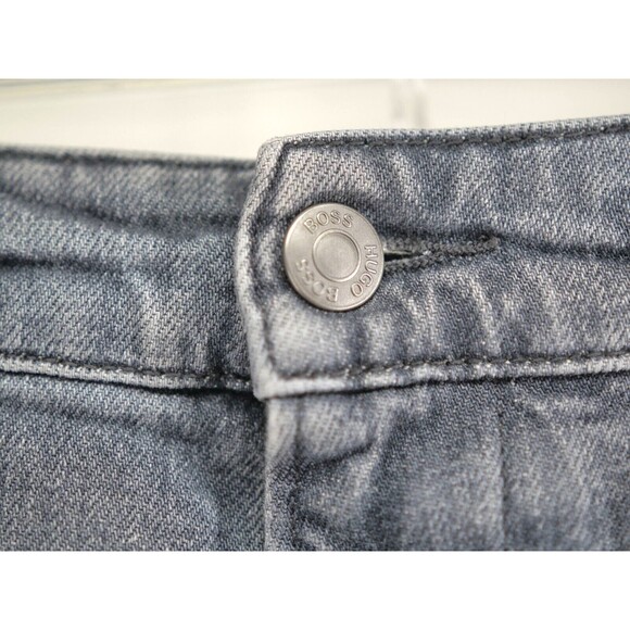 Hugo Boss Jeans Men 34x32 Gray Candiani Stretch Italian Fabric City Preppy - Picture 4 of 14